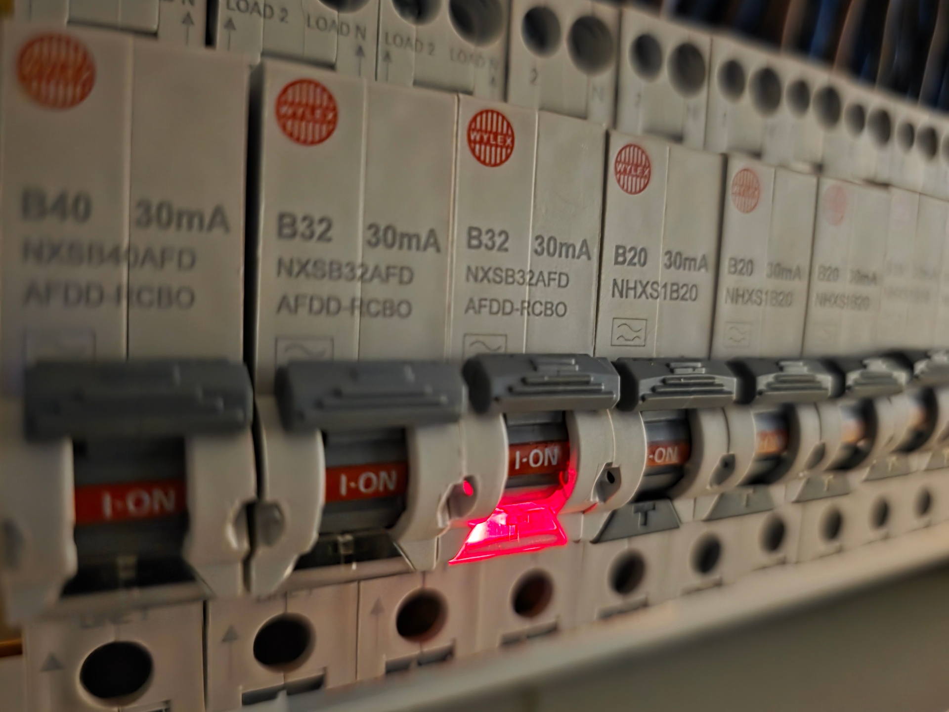 Close-up — Consumer unit replacement