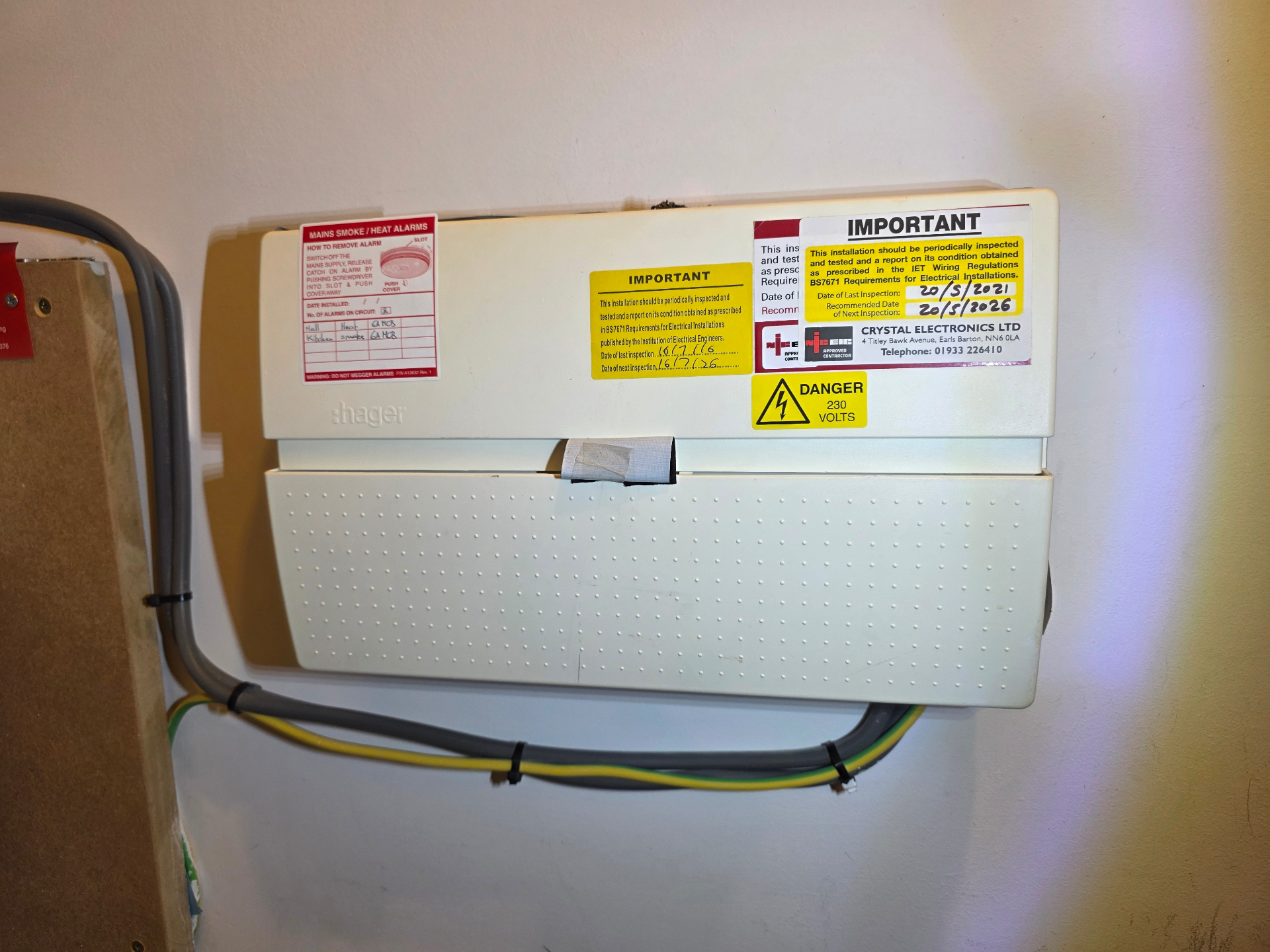 Before — Consumer unit replacement
